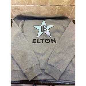 Elton John 2022 Farewell Yellow Brick Road Tour Zip Up Hoodie Size L NWOT